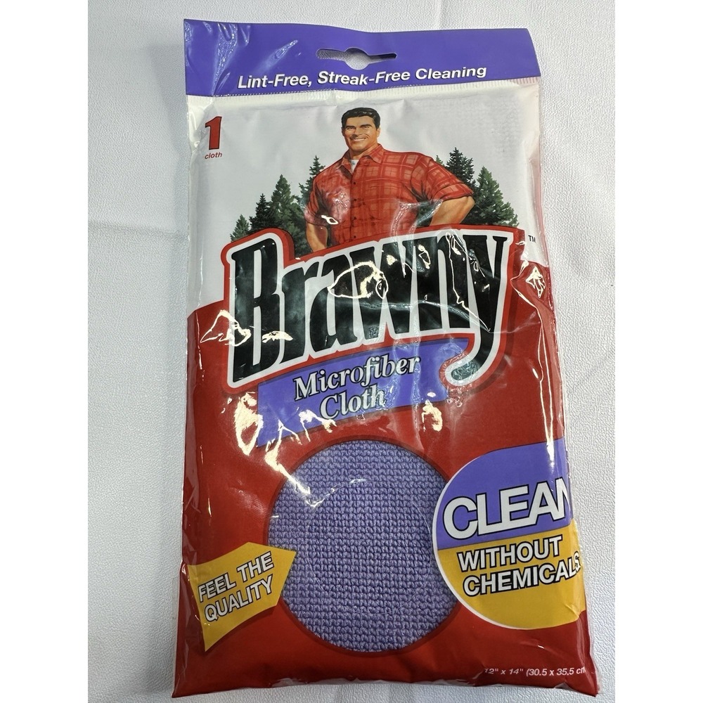 Brawny Microfiber Cleaning Cloth – Lint-Free, New